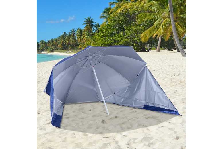 Outsunny 2m Beach Sport  Parasol