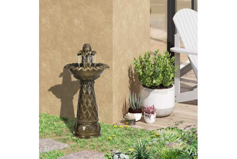 Outsunny Outdoor Waterfall Fountain