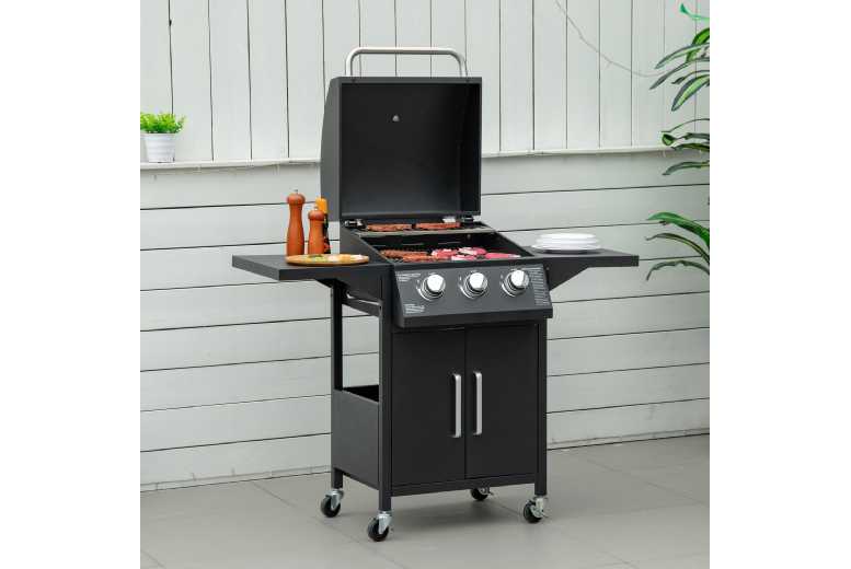 Outsunny Portable Barbecue Trolley