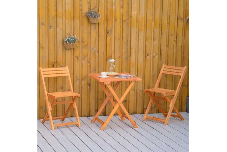 Outsunny 3 Piece Garden Bistro Set