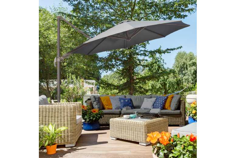 Outsunny Parasol Roma Hanging Sun Shade