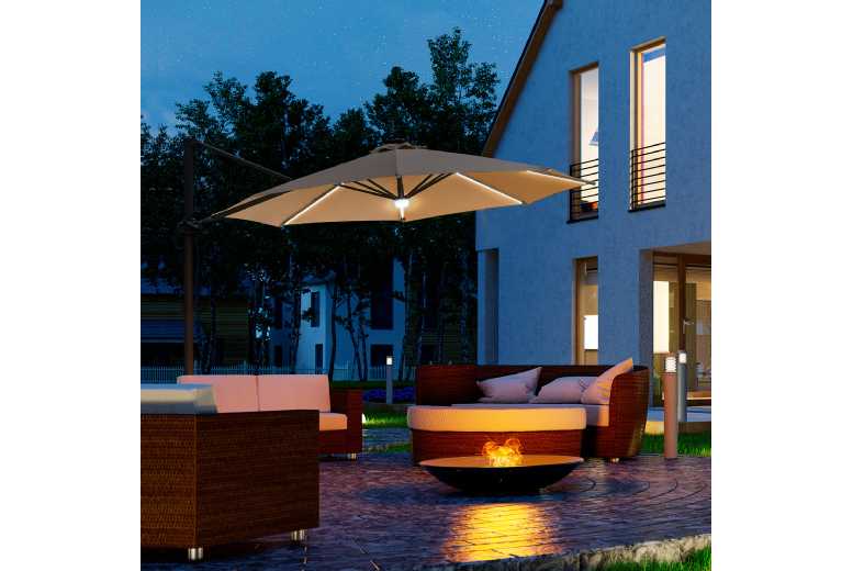 Outsunny   Roma Parasol Garden Sun