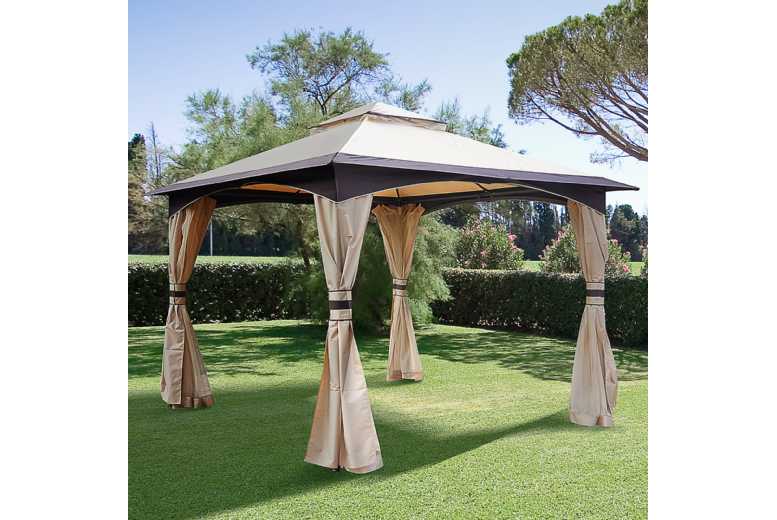 Outsunny Vented Roof Steel Frame Gazebo