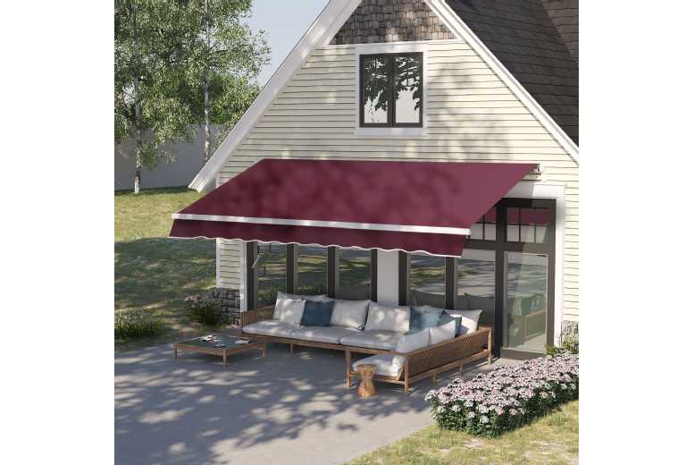 Outsunny Retractable Awning Canopy