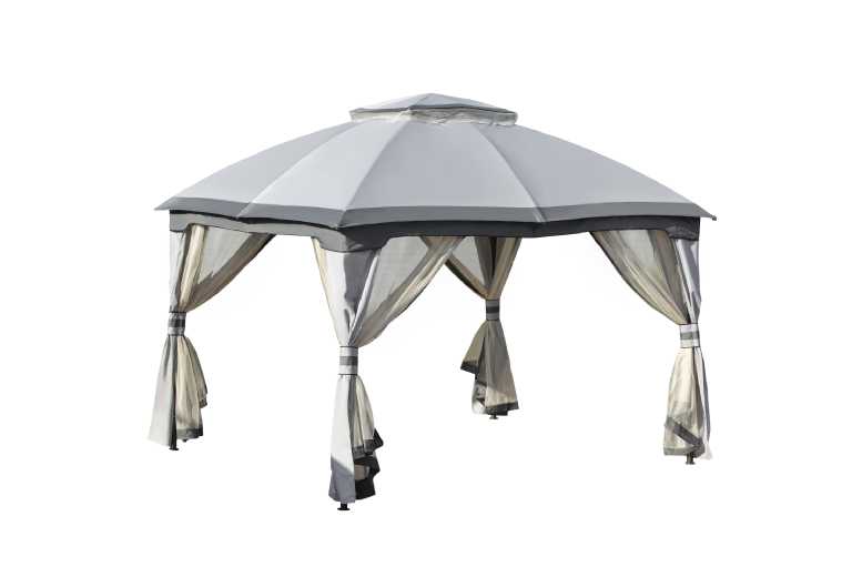 Outsunny  Metal Gazebo Canopy Tent