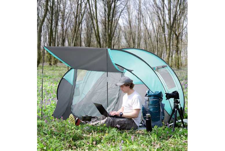 Outsunny Camping Tent w/Vestibule