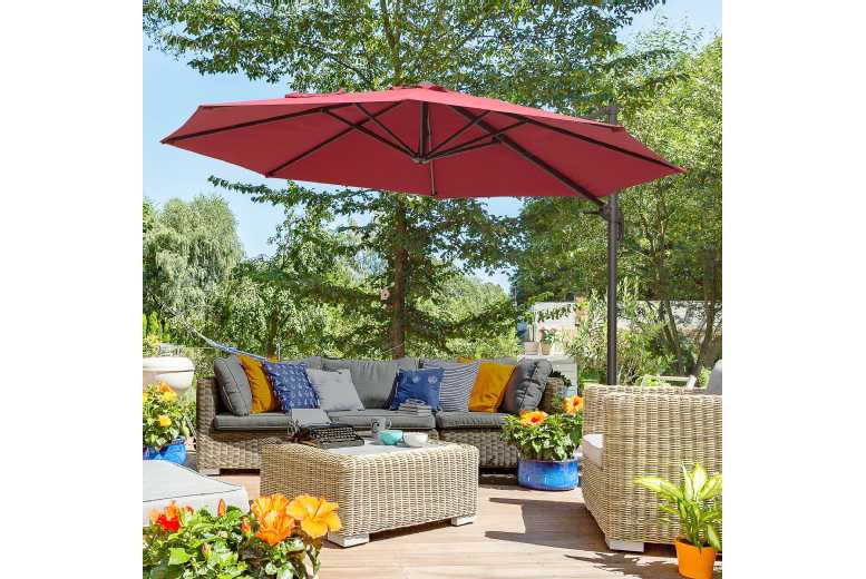 Outsunny Aluminium Frame Parasol