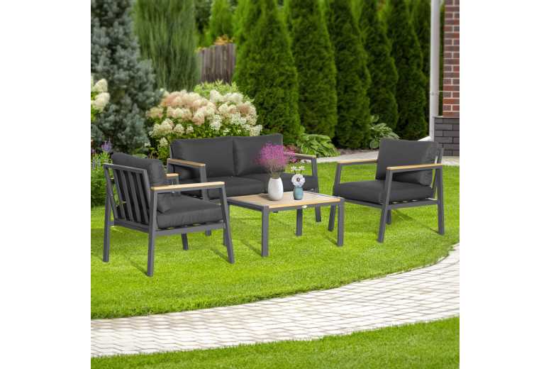 Outsunny 4 Piece Garden Sofa Set