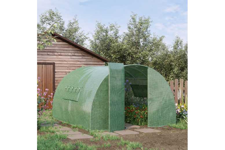 Outsunny Walk-In Greenhouse Polytunnel