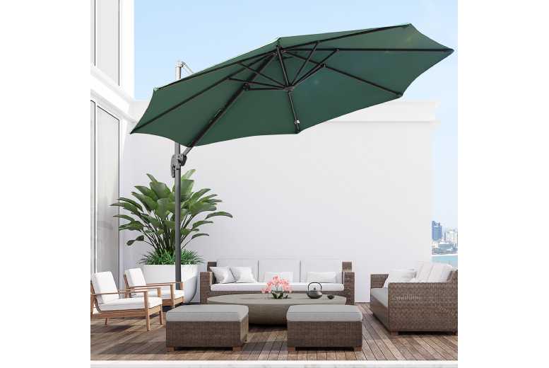 Outsunny Patio Offset Roma Parasol