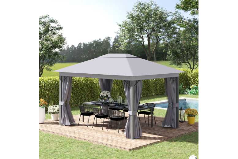 Outsunny Patio Gazebo Canopy Garden Tent