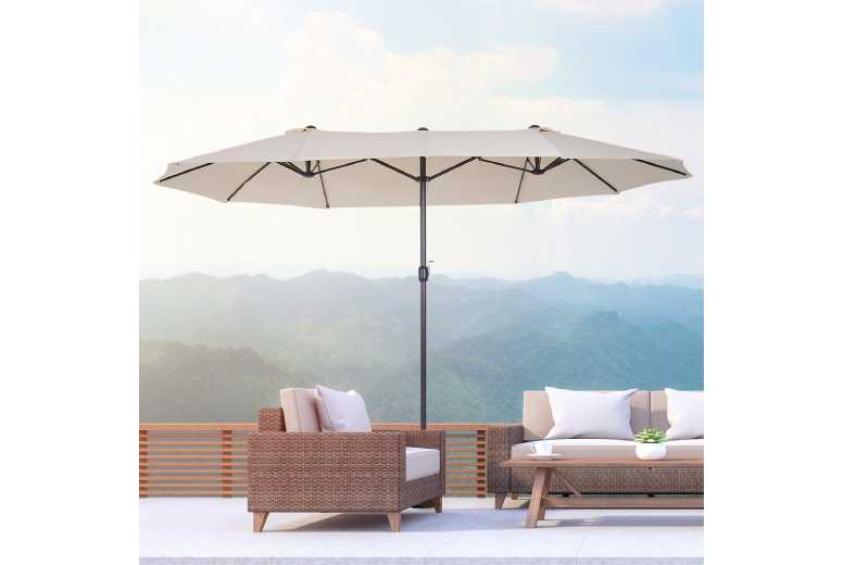 Outsunny Double-Sided Patio Parasol
