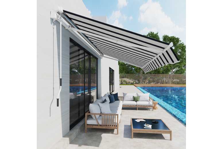 Outsunny Manual Retractable Awning