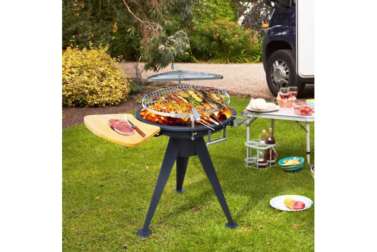 Outsunny Charcoal BBQ Grill Fire Pit