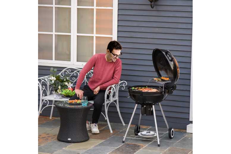 Outsunny Charcoal BBQ Portable Kettle