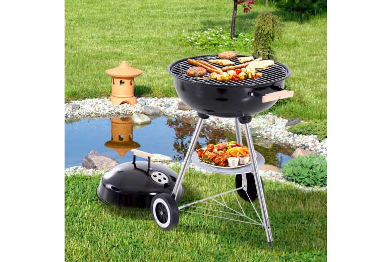 Outsunny Charcoal Grill BBQ Smoker