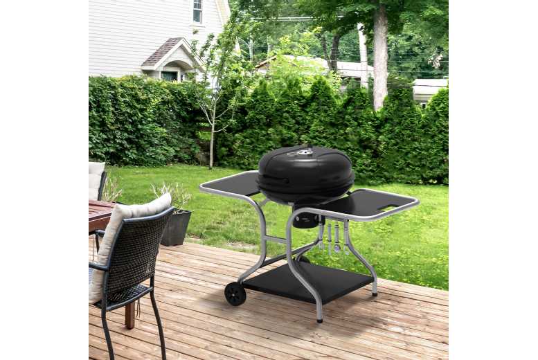 Outsunny Charcoal Grill Trolley Grill