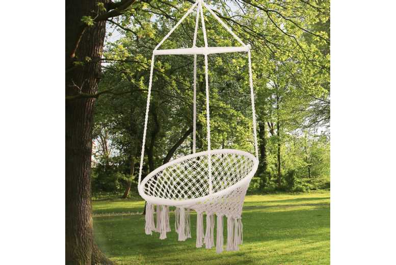 Outsunny Hammock Macrame Swing Chair