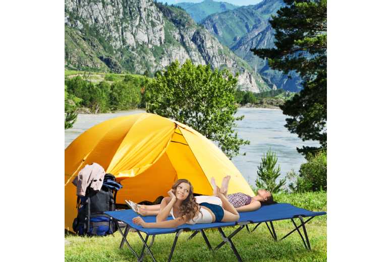Outsunny Foldable Double Campbed