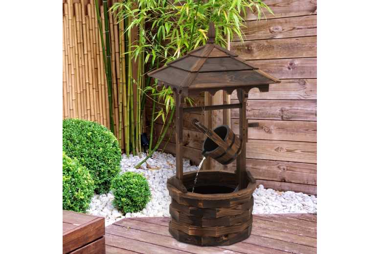 Outsunny Fir Wood Outdoor Garden Dcor