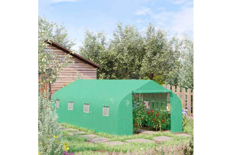 Outsunny Walk-In Greenhouse Polytunnel