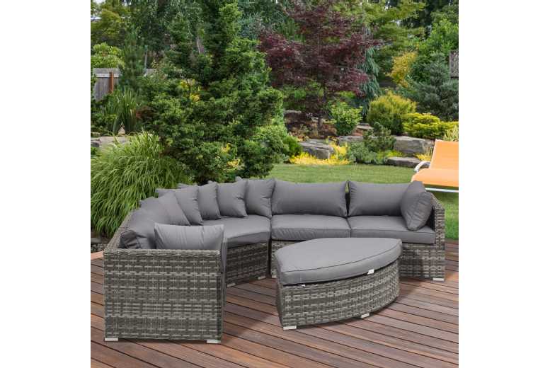 Outsunny Outdoor Rattan Wicker Sofa Set