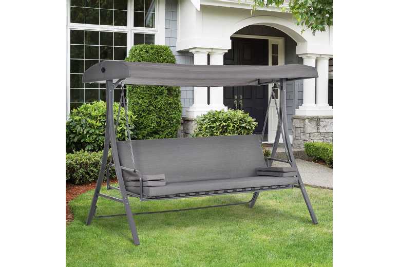 Outsunny Swing Chair/Bed with Canopy