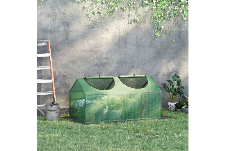 Outsunny Small Greenhouse, Green