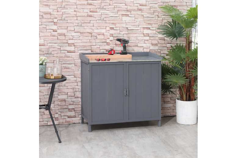 Outsunny Storage Shed w/ Potting Bench