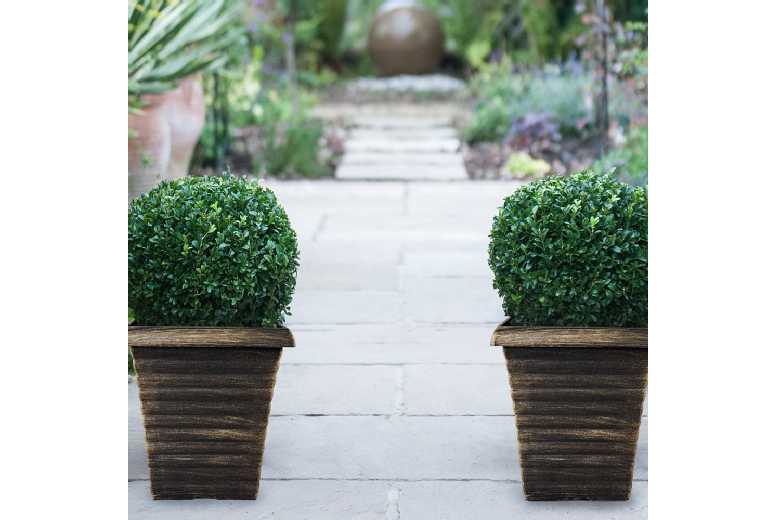 Biscotti Square Patio Pots