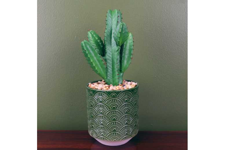 23cm Potted Artificial Cactus