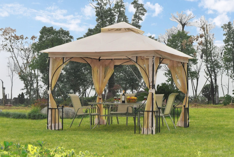 Outsunny Gazebo Patio Party Tent Shelter