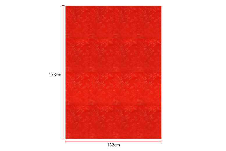 Red Poinsettia Christmas Tablecloth