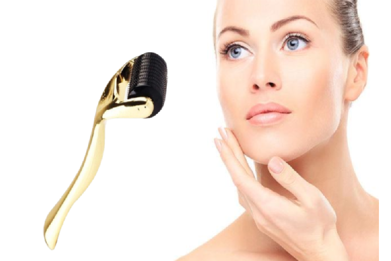 Gold & Black Titanium Derma Roller 0.5mm