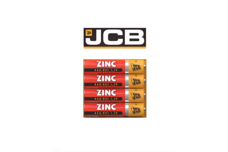 JCB AAA Zinc Batteries – 4 to 24
