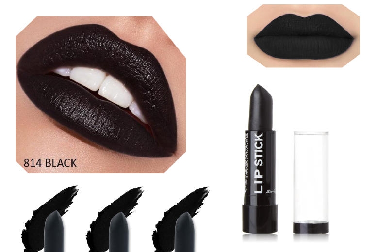 Stargazer Lipstick Black – Glitter Black