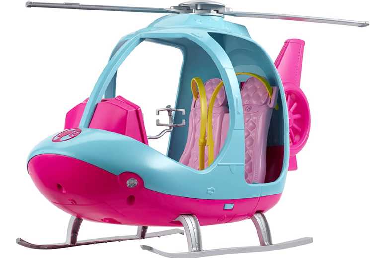 Barbie FWY29 Helicopter, Pink and Blue