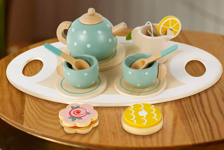 15Pcs Wooden Tea Party Set Toy