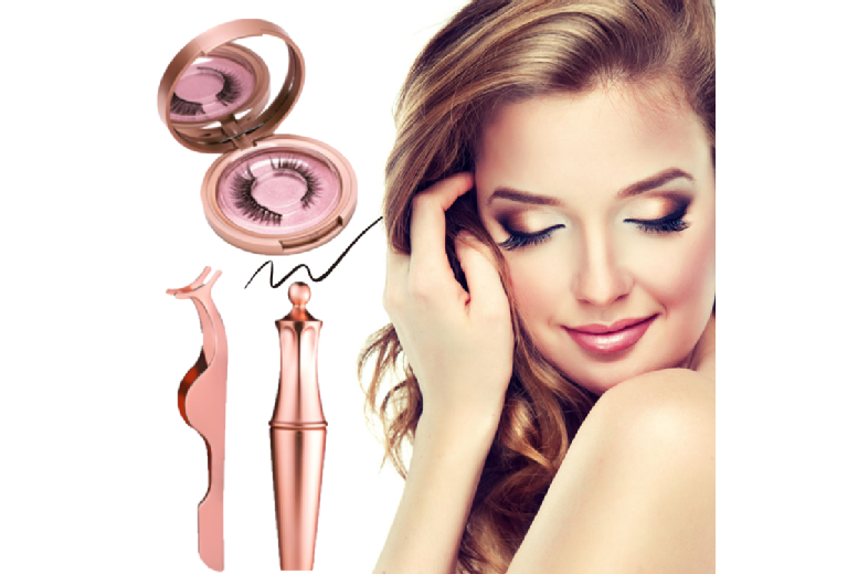 Magnetic Eyeliner, Eyelash, Tweezer Sets
