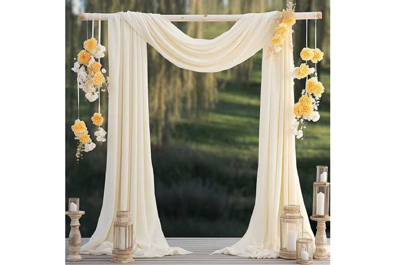 Chiffon Wedding Arch Draping Fabric