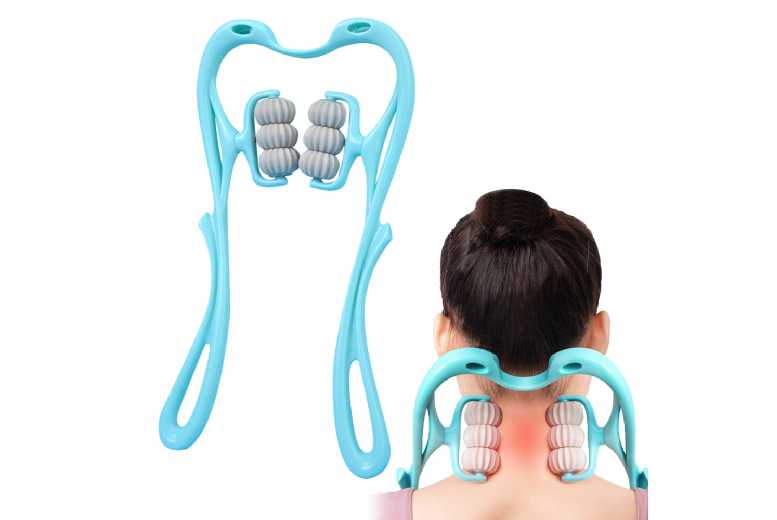 Handheld 6-Roller Neck Shoulder Massager