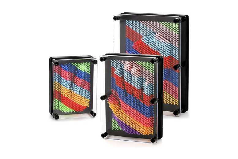 Rainbow 3D Pin Art Board Toy Sculpture