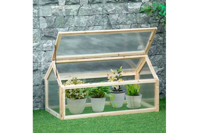 Wooden Cold Frame Greenhouse Grow House