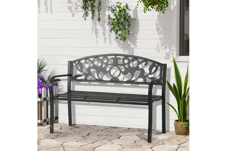 Outsunny Metal Frame Bench