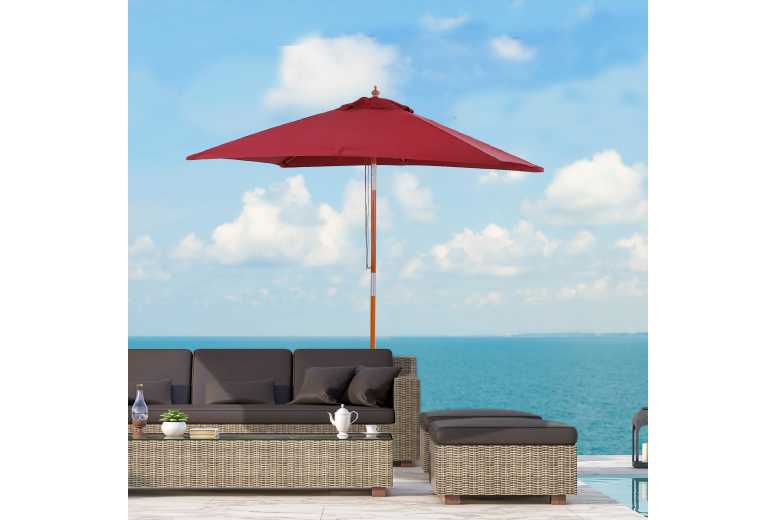 Outsunny Garden Parasol Sun