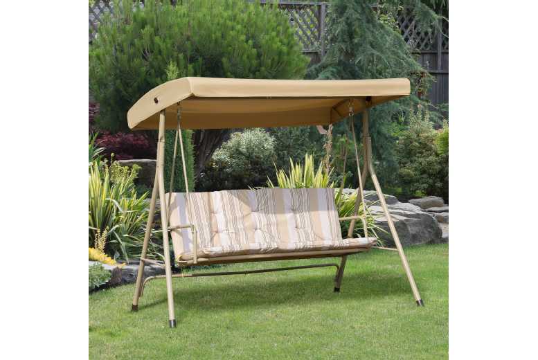 Outsunny 3 Seater Garden Swing Chair