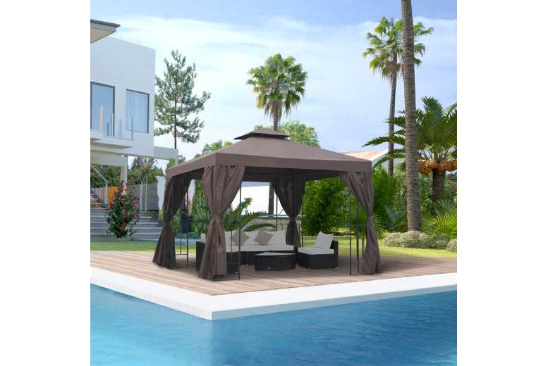 Outsunny Garden Gazebo Marquee Patio