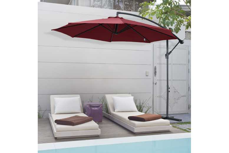 Outsunny Garden Banana Parasol