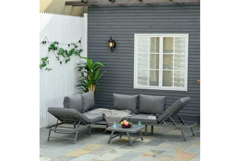 Outsunny 3 Pcs Garden Seating Set