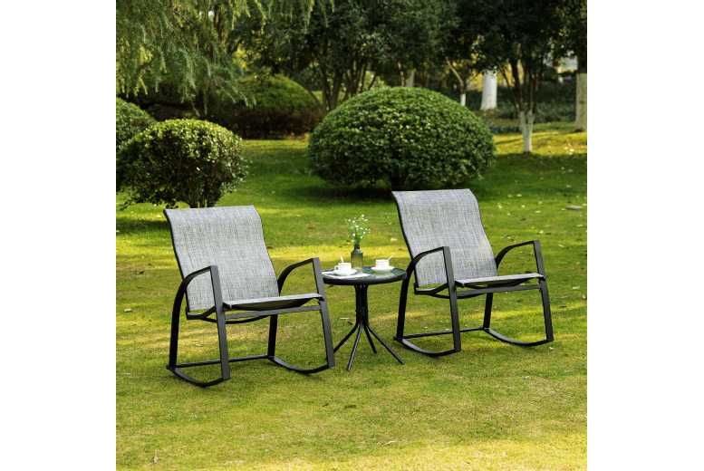 Outsunny 3 Pieces Outdoor Bistro Set